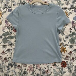 Old Navy Women's Light Blue Short Sleeve Tee